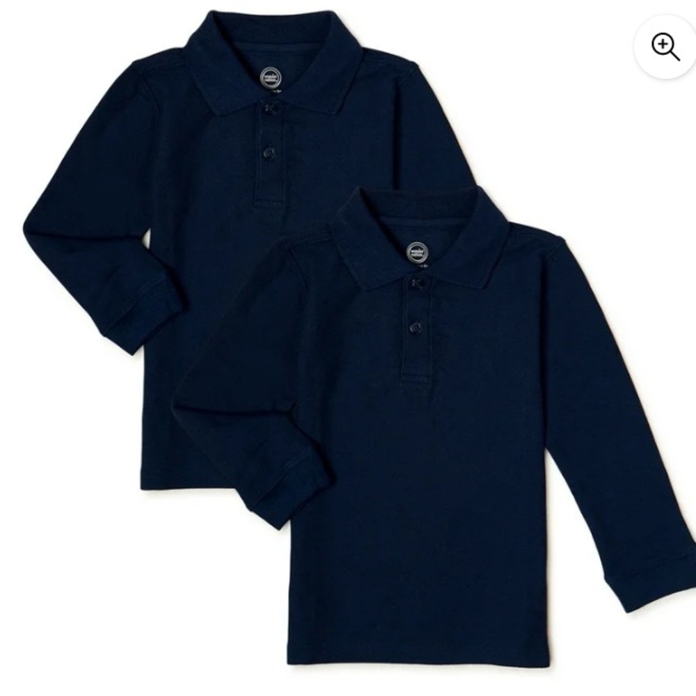 Wonder Nation Long Sleeve Polo Shirts
